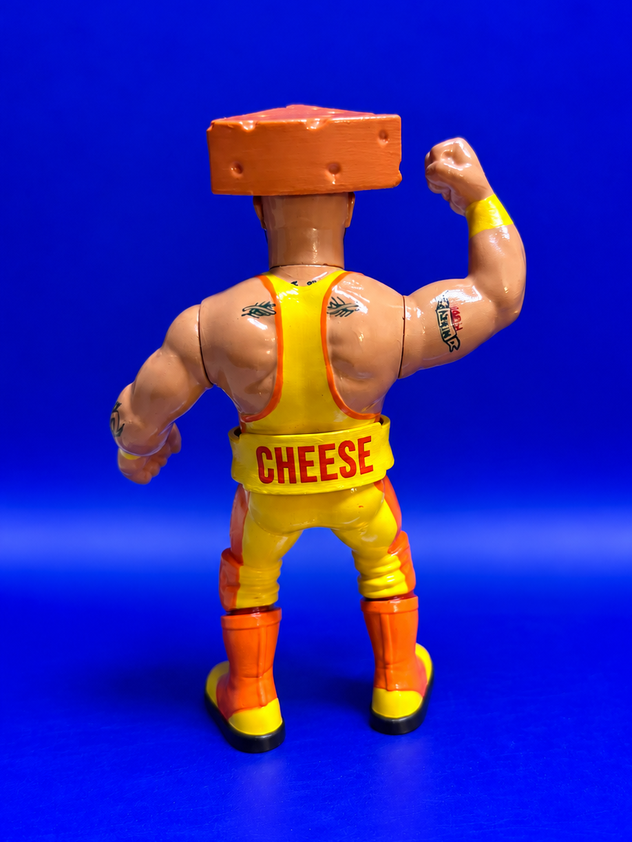 Mikey Cheese – MyFandom Indie Stars Series 2 Wrestling Figure – Yellow Variant (Pre-Order)