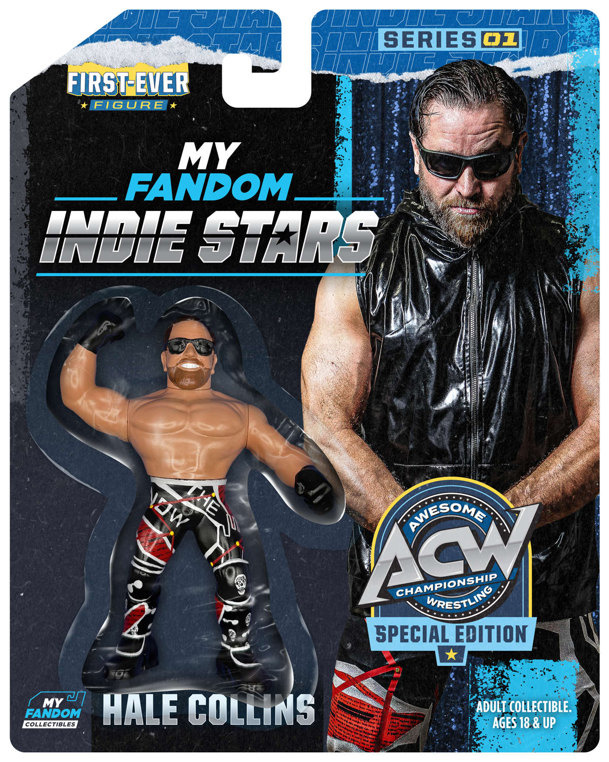 Hale Collins – MyFandom Indie Stars Retro Wrestling Figures – ACW Edition (Pre-Order)