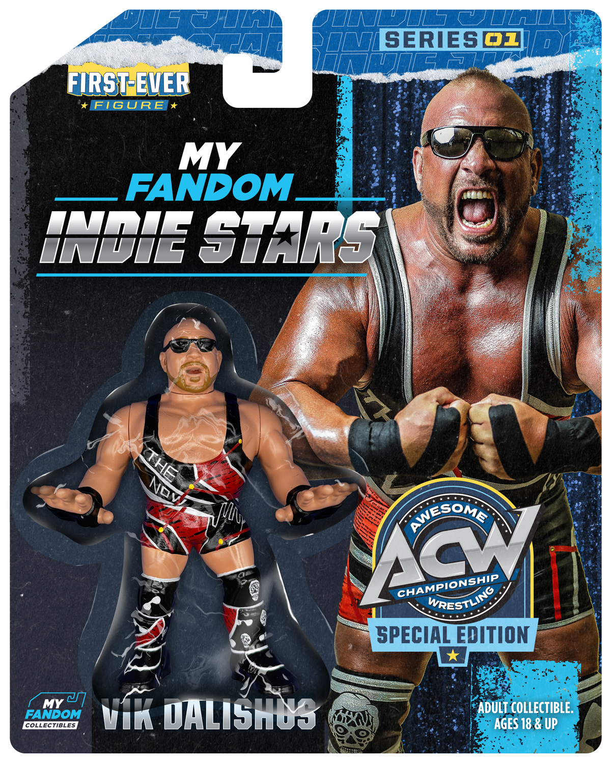 Vik Dalishus – MyFandom Indie Stars Retro Wrestling Figures – ACW Edition (Pre-Order)