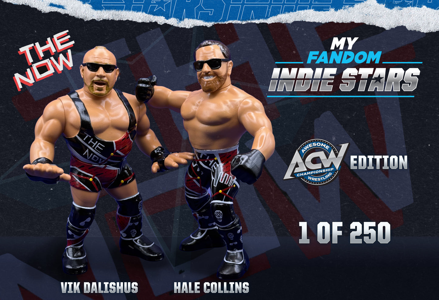 The Now (Vik Dalishus & Hale Collins) Bundle – MyFandom Indie Stars Retro Wrestling Figures – ACW Edition (Pre-Order)