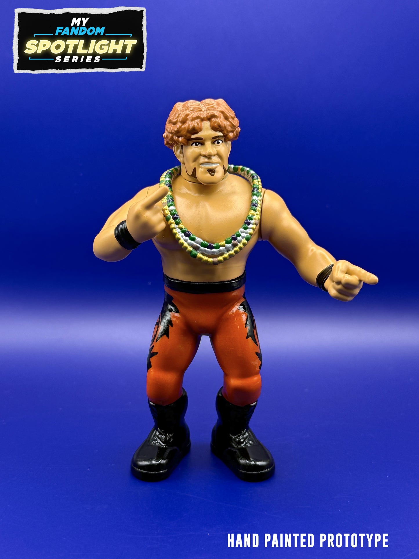 MyFandom Spotlight Series: Lash LeRoux – Limited Edition Retro Wrestling Figure – Orange Tights Variant (1 of 500) (Pre-Order)