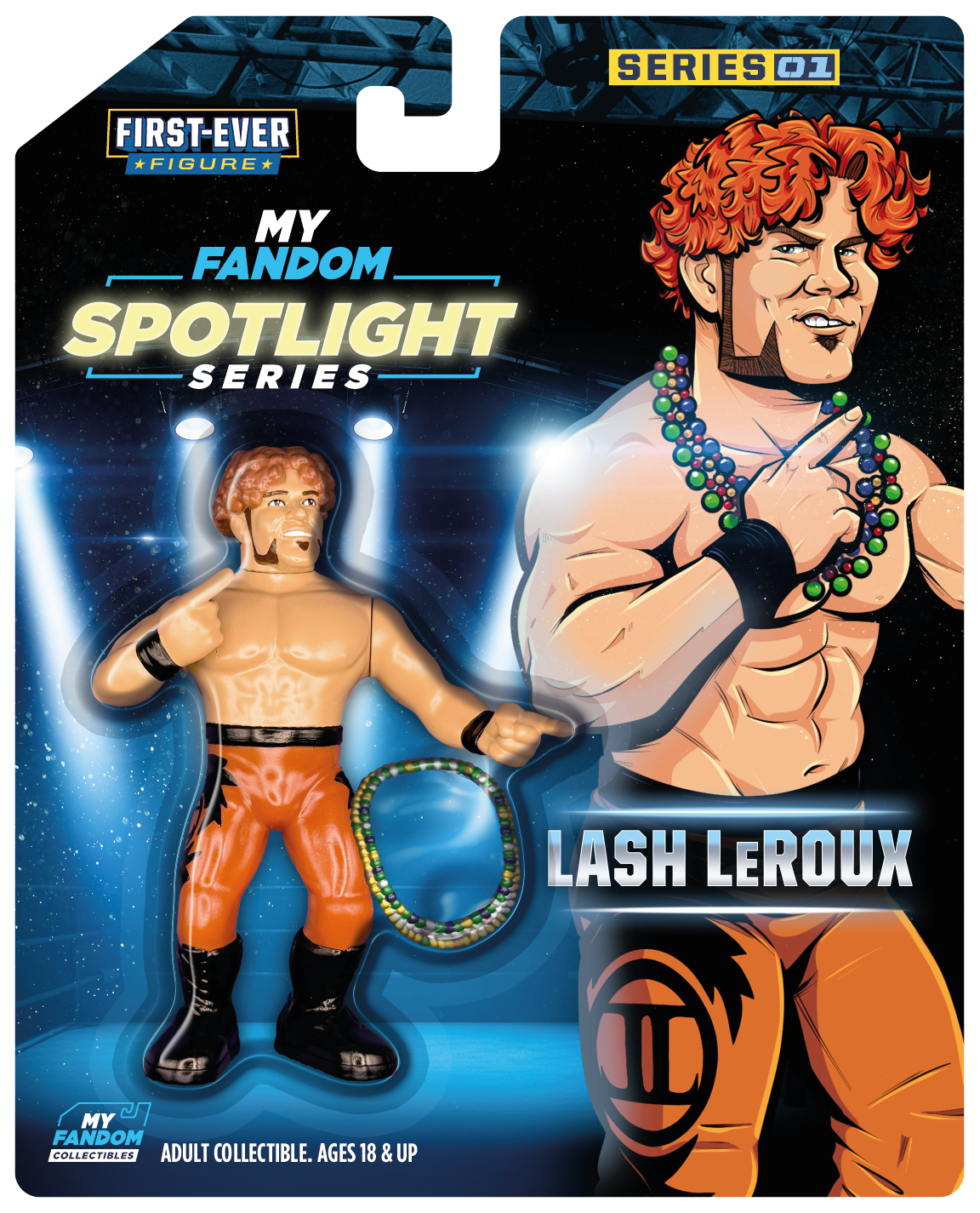 MyFandom Spotlight Series: Lash LeRoux – Limited Edition Wrestling Figure – Orange Tights Variant (1 of 500) (Pre-Order)