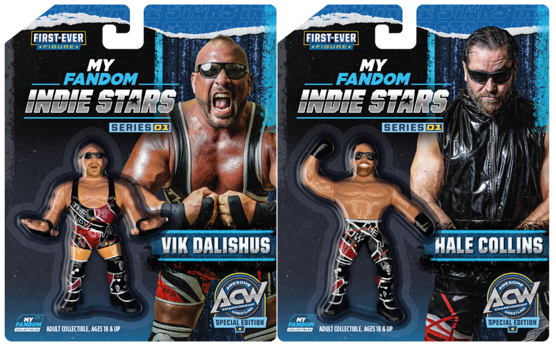 The Now (Vik Dalishus & Hale Collins) Bundle – MyFandom Indie Stars Series 1 Wrestling Figures – ACW Edition