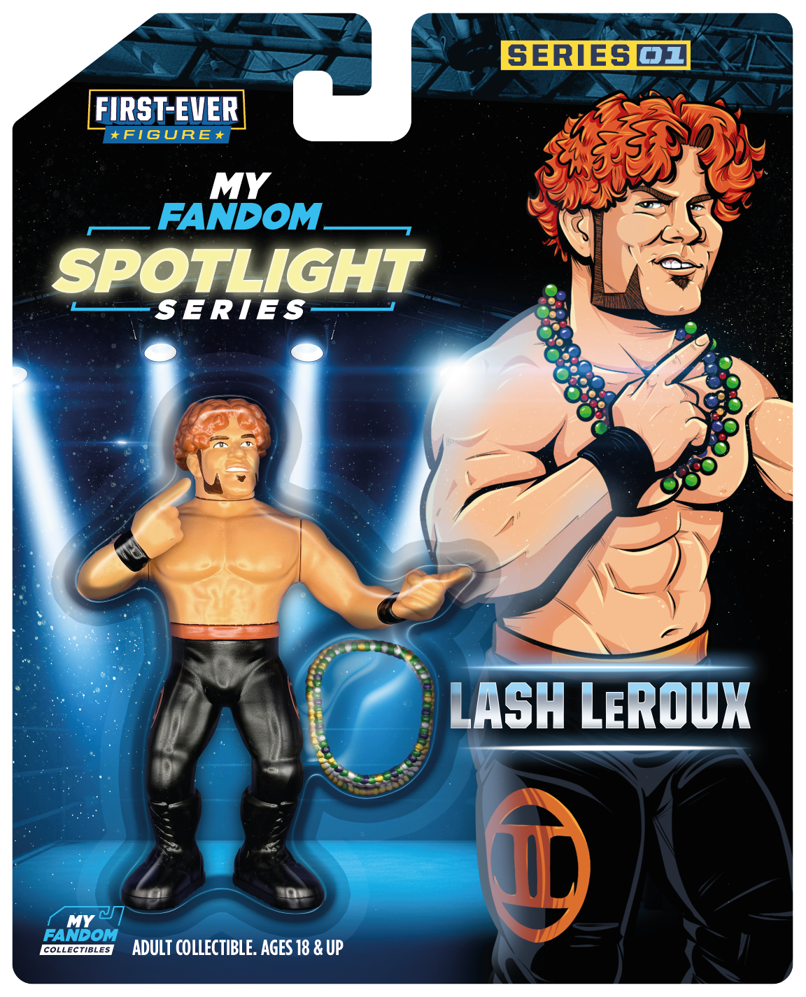 MyFandom Spotlight Series: Lash LeRoux – Limited Edition Wrestling Figure – Black Tights Variant (1 of 500) (Pre-Order)
