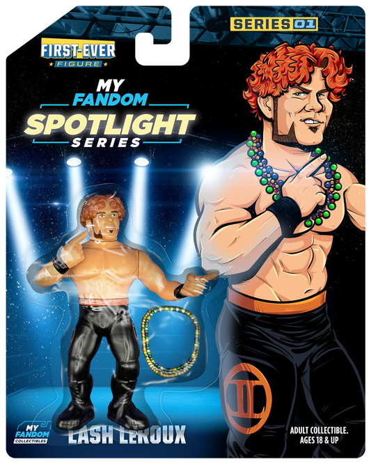 MyFandom Spotlight Series: Lash LeRoux – Limited Edition Retro Wrestling Figure – Black Tights Variant (1 of 500) (Pre-Order)