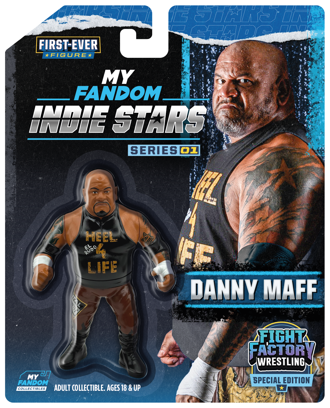 Danny Maff – MyFandom Indie Stars Wrestling Figure – Fight Factory Wrestling Edition (Pre-Order)