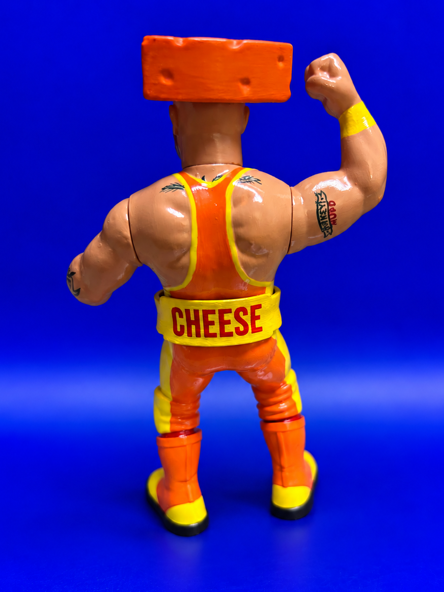 Mikey Cheese – MyFandom Indie Stars Series 2 Wrestling Figure – Orange Variant (Pre-Order)