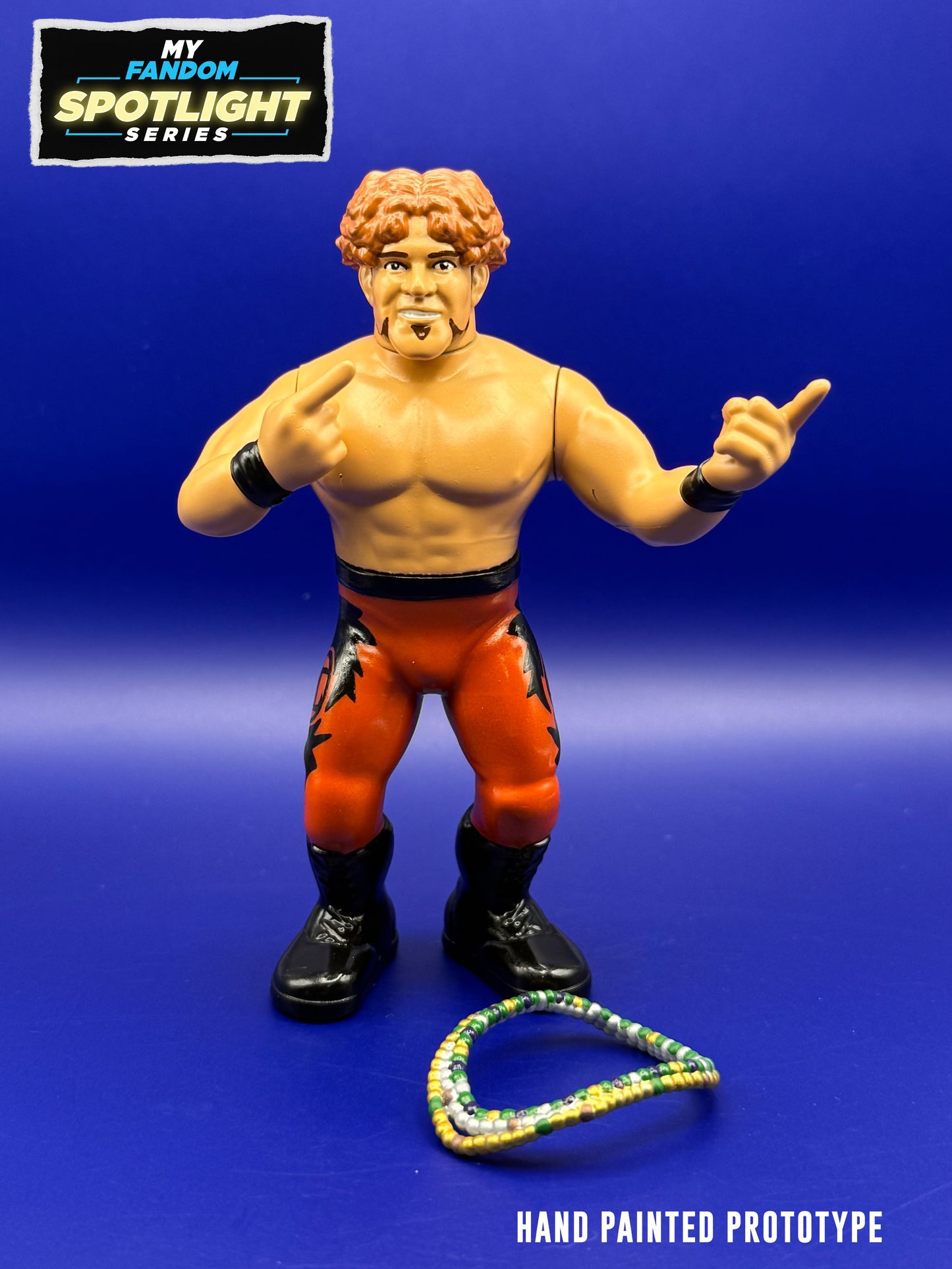 MyFandom Spotlight Series: Lash LeRoux – Limited Edition Retro Wrestling Figure – Orange Tights Variant (1 of 500) (Pre-Order)